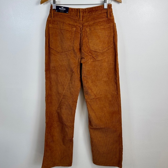 NWT Hollister High-Rise Dad Pants Corduroy Size 26 Length 29" Copper Brown - Picture 3 of 14